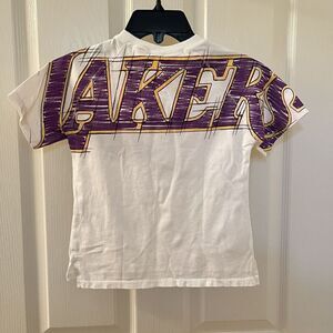 Zara Kids LA Los Angeles Lakers Back Spell Out T-Shirt Top Tee Size 3-4 years